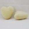 100% Wool Felt Heart - 6cm - 2 Felt Hearts - Cream