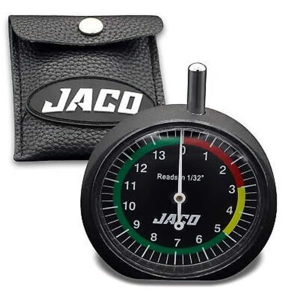 JACO TreadPro Tire Tread Depth Gauge Dial Reads in 1/32