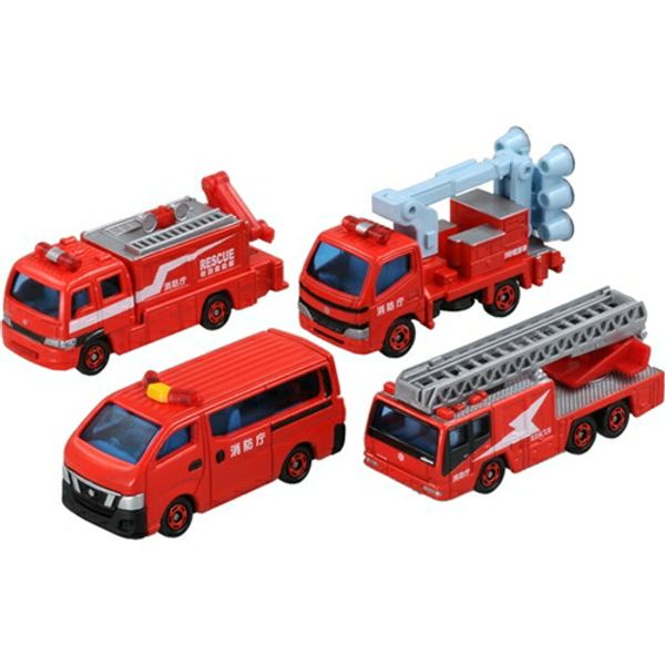 Tomica Gift Fire Engine Set Toys for Children Boys Miniature Cars Cars Age 3 and Up