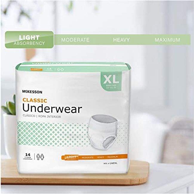 McKesson Ultra Underwear, Incontinence, Heavy Absorbency, Large