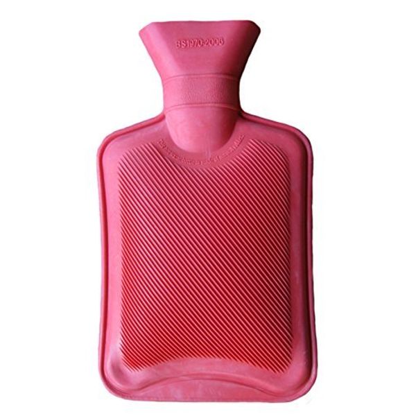 Vagabond Single Side Ribbed Red 1 litre Hot Water Bottle