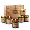 Pumpkin Spice Latte Candle , 6 Pc., Scented Candle Gift Set, Aromatherapy, Soy