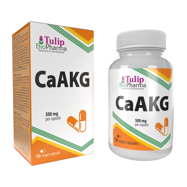 Ca-AKG (Calcium Alpha Ketoglutarate) 500mg 120 Vegan Capsules, 3rd Party Lab Tested, High Strength Supplement