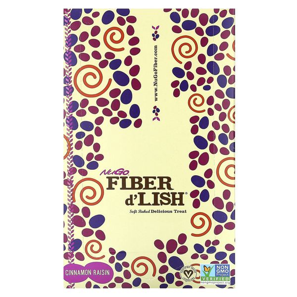 Fiber d'Lish, Cinnamon Raisin, 16 Bars, 1.6 oz (45 g) Each