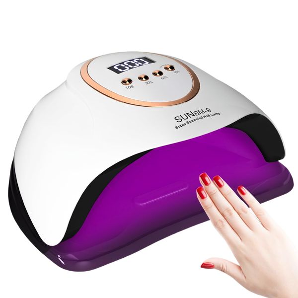 UV LED Nail Lamp,280W Nail Curing Lamps for Gel Polish with Automatic Sensor/4 Timer Setting,Led Nail Dryer, Professional Nail Art Drying Tools for Fingernail and Toenail