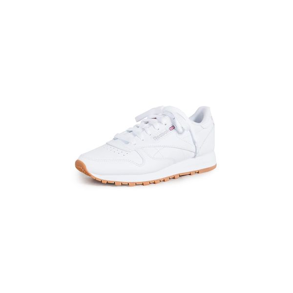 Reebok Women's Classic Leather Sneaker, Reefresh White/Pure Grey/Gum, 8