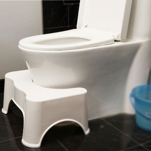 LETTUCE EAT ® Bathroom Toilet Stool Plastic Non Slip Toilet Bath Squat Step Stool Potty Bathroom Squat Aid For Constipation Piles Relief (5101)