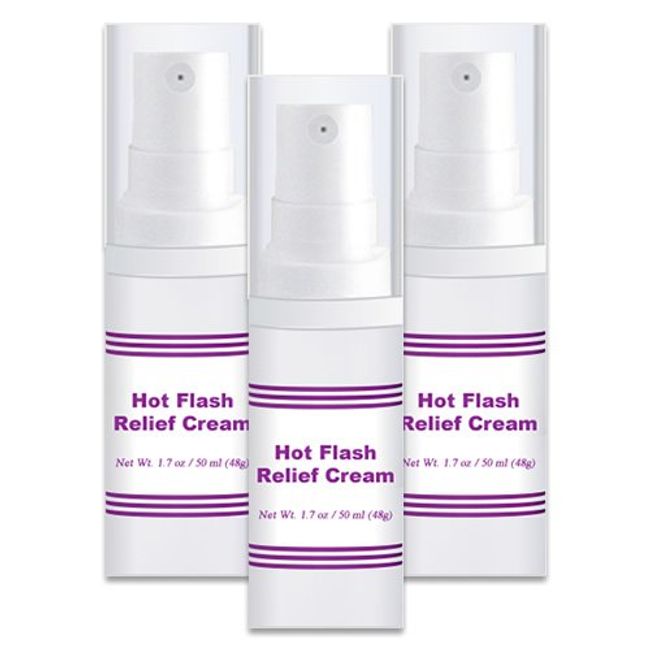 Natural Living Hot Flash Relief Cream/Estro 500-3 Bottles