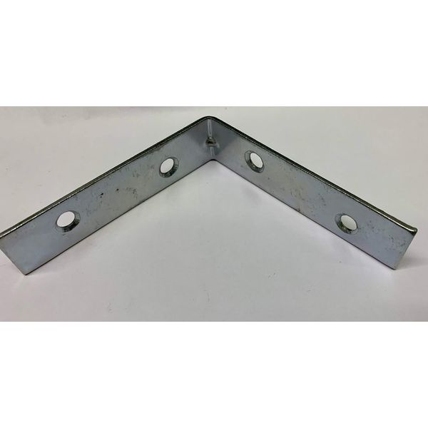 Merriway® BH01110 Bright Zinc Plated Corner Braces Brackets Plates, 75 mm (3 inch) - Pack of 10