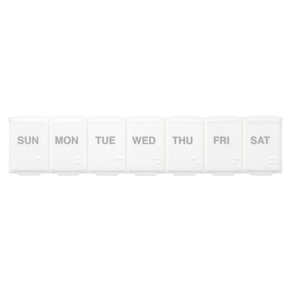 Weekly Rounded Base Pill Organizer, Large, 1 Count