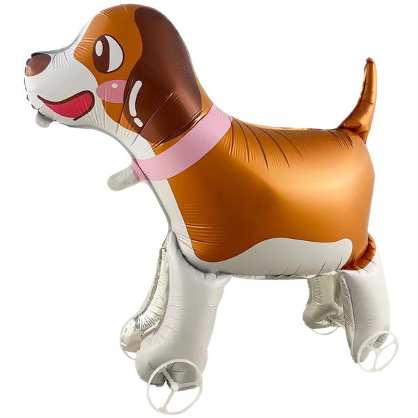 Dog Walking on Wheels Animal Balloons Pet Balloons Farm Animal Balloon Children Toys,Jungle Safari Animal Theme Kids Baby Gift Birthday Party Supplies Decorations (Dog on Wheels)