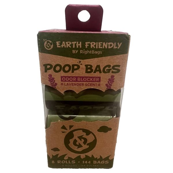 Earth-Friendly Compostable & Biodegradable 144 Pet Waste Bags. Leak-proof!