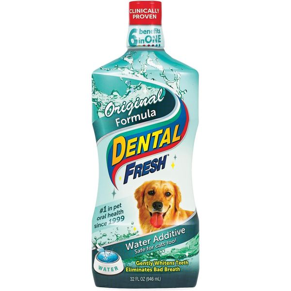 Water Additive for Dogs, Original Formula, 32Oz – Dog Breath Freshener and Dog T