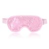 TEEROVA Cooling Eye Mask with Gel Bead - Reusable Gel Eye Mask for Dark Circles, Puffy Eyes, Dry Eyes, Headaches, Migraines, Sinus (Pink)