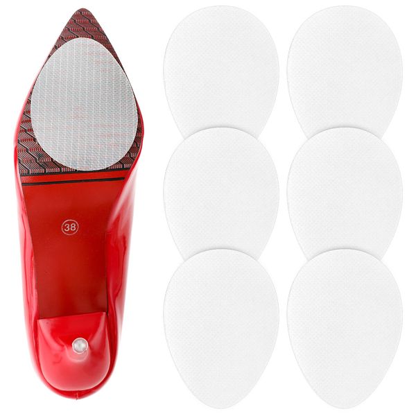 6 PCS Non-Slip Shoes Pads Shoe Sole Protector Self Adhesive Anti Slip Shoe Grips on Bottom of High Heel Shoes Noise Reduction Shoes Cushion Anti-Shedding Resistant Silicone Sole Protector Clear,3Pairs