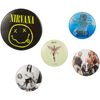 Nirvana Badge Pack, Multi-Colour, 4x25mm