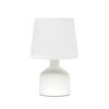Simple Designs LT2080-OFF Mini Bocksbeutal Concrete Table Lamp, Off White
