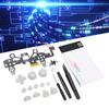 Controller Parts for Ps4, Luminated Led Kit 8 Colors 19 Modes Diy Replacement Controller Screwdriver Repair Kit for Controller