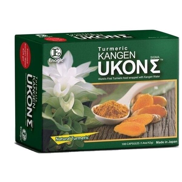 2X Boxes Kangen Ukon Tumeric Supplements ENAGIC 100% ORGANIC 100 Capsules LOT