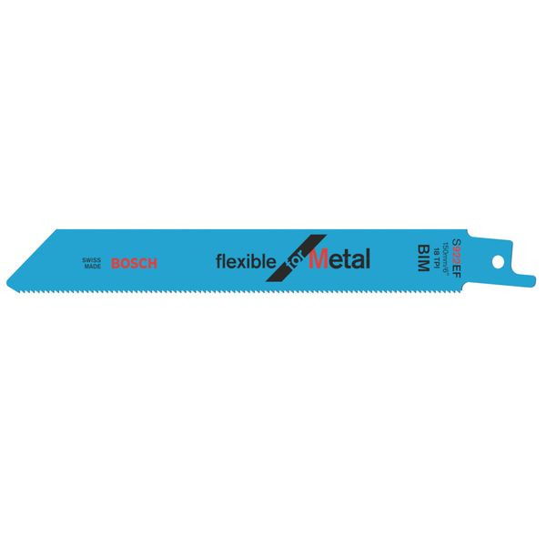 Bosch Accessories 25 pieces Reciprocating Saw Blade S 922 EF Flexible for Metal (for metal, 150 x 19 x 0,9 mm, accessories for reciprocating saws)