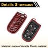 TUCKBOLD 3 Button Key Fob Shell Case for Dodge Charger 2017 Keyless Entry Remote Replacement Case Black Red