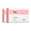 FREY Naturally Scented Dryer Sheets - 2 Pack of 40 Natural Laundry Dryer Sheets (80 Total) (Jasmine Rose Fragrance)