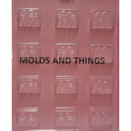 SWIRL BON-BON Chocolate Candy Mold with Copywrited molding Instructions