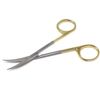 TC Iris Scissors 4.5" Curved Sharp/Sharp Blades for Emergency & First Aid Kit