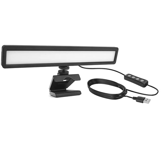 USB LED Streaming Licht 9W LUXCEO,66 Lampenperlen Videolicht,mit Desktop-Stativ&Clip(2500-9000K,CRI 95+) Beleuchtung für Fotostudios,Tiktok,Live-Streaming,YouTube,Videokonferenz