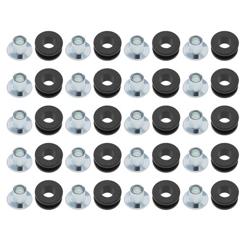 SING F LTD 20pcs Motorcycle M6 Rubber Grommets Set Fairing Cowling Pieces Buffer Washer Pressure Relief Cushion Universal for Most Motorbikes