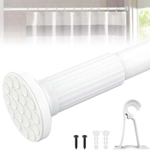 Saeda Tension Rod, Mounting Width: 51.2 - 128.7 inches (130 - 322 cm), Strong, Easy Assembly, No Drilling, For Rental Use, Telescopic Rod, Load Capacity 66.1 - 22.0 lbs (30 - 10 kg), Waterproof,