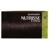 Garnier Nutrisse Permanent Hair Dye, 4 Dark Brown