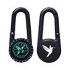 Azeeda 'Hummingbird Silhouette' Compass Keyring (KC00036884)