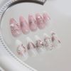 24Pcs Press on Nails with Unique Designs, 24 Sizes for Perfect Fit, ABS Material, Easy 15-Second Application, 3D Elegant Patterns for Various Occasions