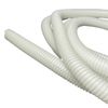 White Conduit Split Plastic Flexible Cable Tidy Solution Tube Trunking 19.5mm - 4m