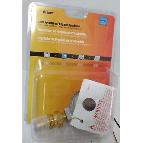 Mr. Heater F276136 Propane Low Pressure Regulator 3/8" FPT x P.O 75,000 BTU Max