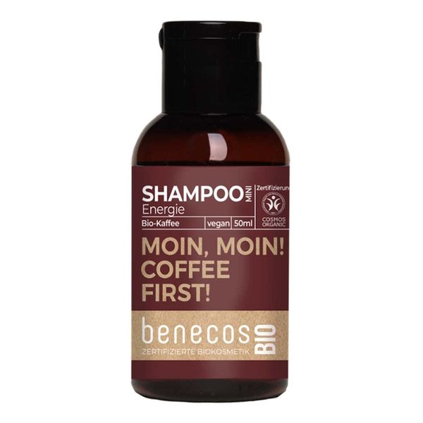BENECOS Coffee Shampoo, Energy, Mini Travel Size, 50 ml (5 x 50 ml)