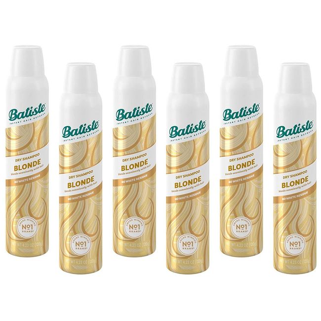 Batiste Shampoo Dry Brilliant Blonde 6.73 Ounce (199ml) (Pack of 6)