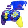 eXtremeRate Splattering Paint Faceplate Backplate Handles for Nintendo Switch Pro Controller, Replacement Hand Grip Housing Shell Buttons for Nintendo Switch Pro Controller - Controller NOT Included
