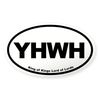 CafePress YHWH Oval Car Bumper Sticker(10-Pack)