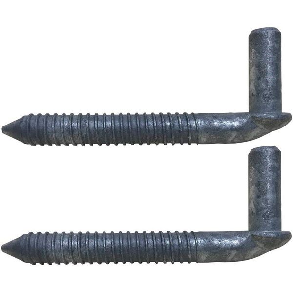 3/4 Chain Link Lag screw Gate Hinge Side Wood Post Bolt Hinge Galvanized (Pair)