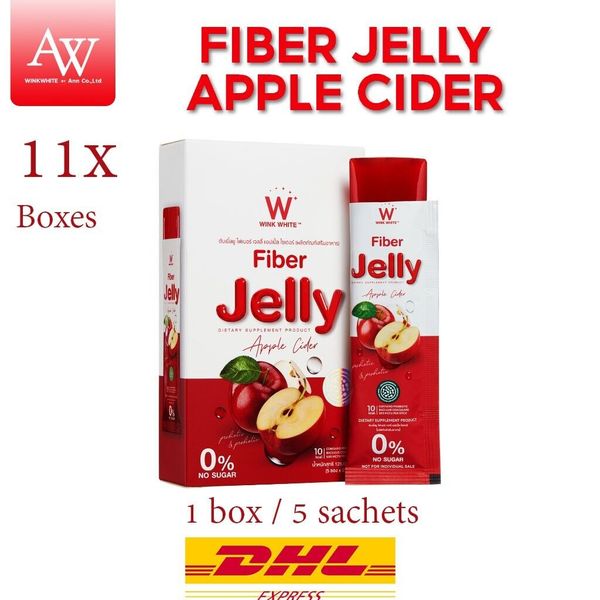 11x WINK WHITE Fiber Jelly Apple Cider prebiotics helps excretion 10 kcal