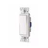 Eaton 7501W 15-Amp Single-Pole Rocker Light Switch, White
