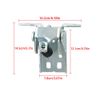 2Pcs Upper Left&Right Side Door Hinge Fit For 1994-2002 Dodge Ram 55075956AC