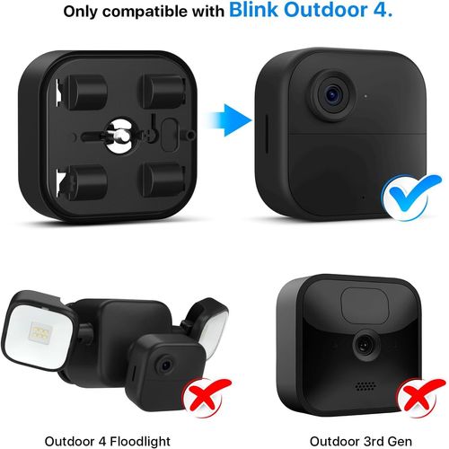 pengguo 2 Pack Waterproof Battery Extension Pack Compatible with Blink Outdoor 4 Smart Security Camera(Included 8 Pack Batteries +2 Silicone Cover), Battery Compatible with Original