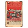 rugged field machinery rustic barnyard Old tractors tin sign