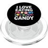 I Love Eating Candy Fun Colors PopSockets PopGrip for MagSafe