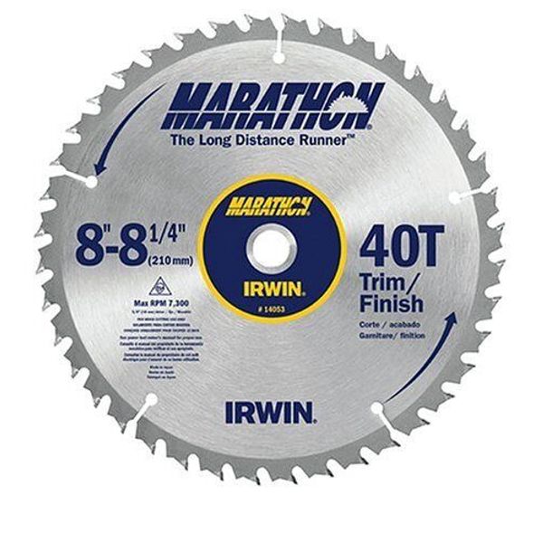 Irwin 14053 8"-8-1/4" 40T Marathon Saw Blade