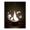By-Lamp 3D Panda Lamp with Handmade Wooden Base