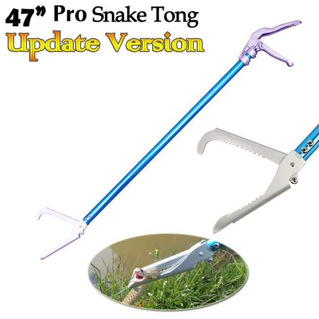 60 Heavy Duty Snake Tongs Grabber Catcher Stick Foldable Reptile Handling